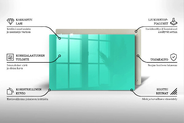 Piatto per candele in colore verde