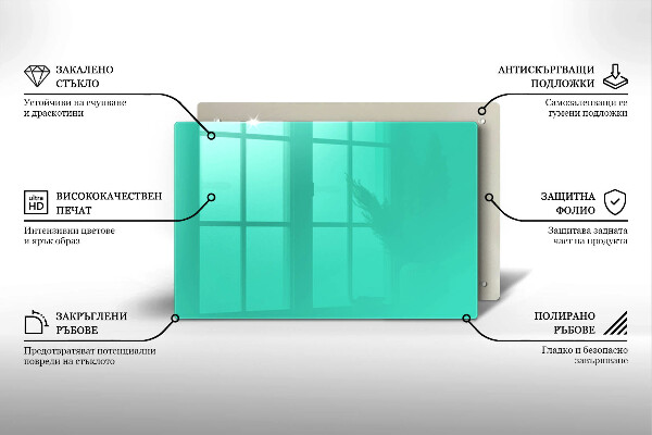 Piatto per candele in colore verde