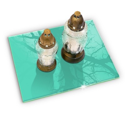 Piatto per candele in colore verde