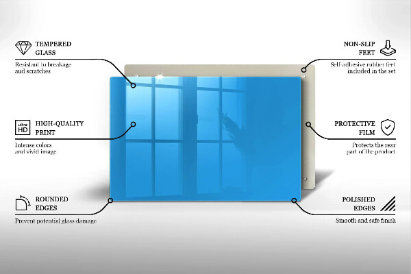 Piastra in vetro per candele tombali di colore blu