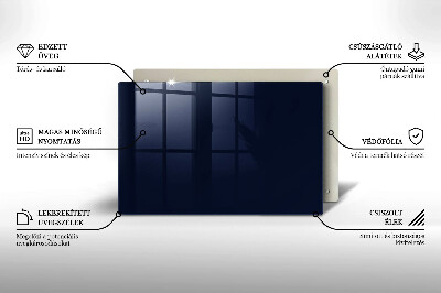 Piatto per candele di colore blu navy