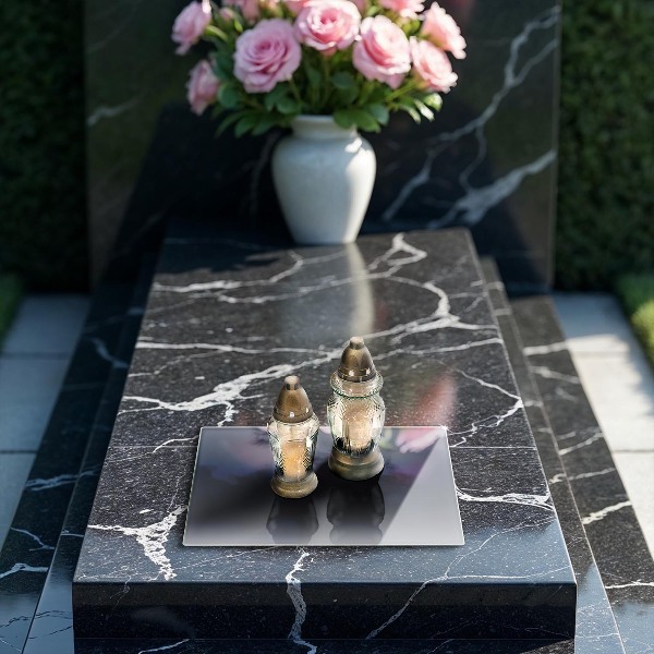 Piatto per candele di colore blu navy