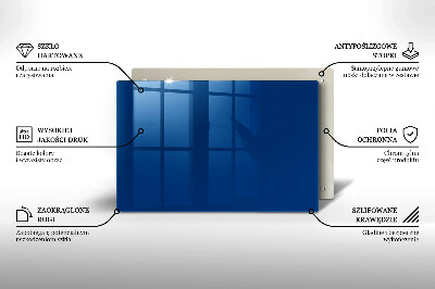 Piastra in vetro per candele tombali di colore blu