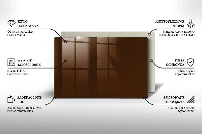 Piatto per candele di colore marrone
