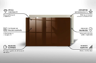 Piatto per candele di colore marrone