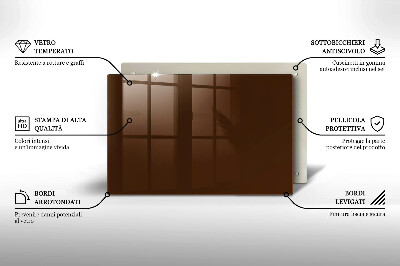 Piatto per candele di colore marrone
