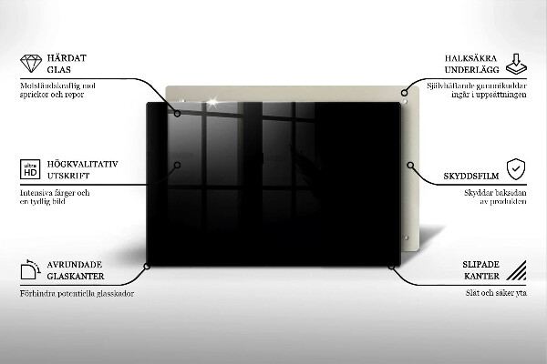 Piastra in vetro per candele tombali di colore nero