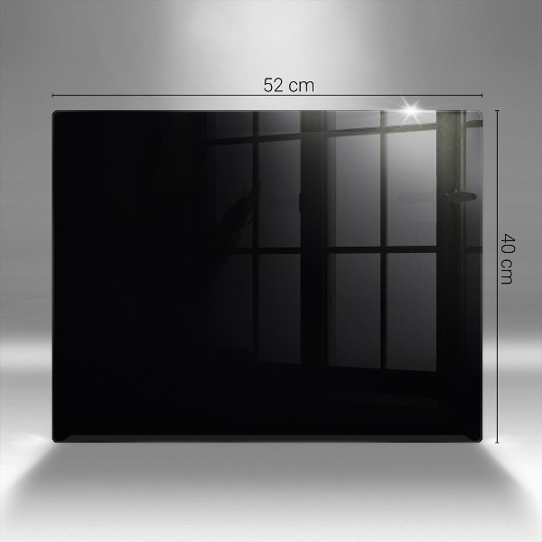 Piastra in vetro per candele tombali di colore nero