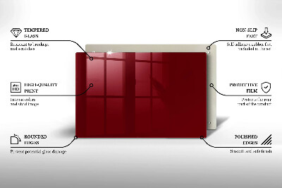 Piatto per candele di colore bordeaux