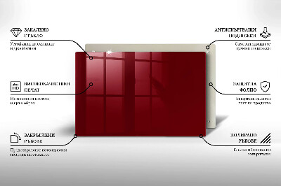 Piatto per candele di colore bordeaux