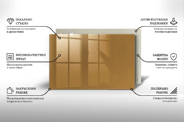 Piatto per candele di colore beige