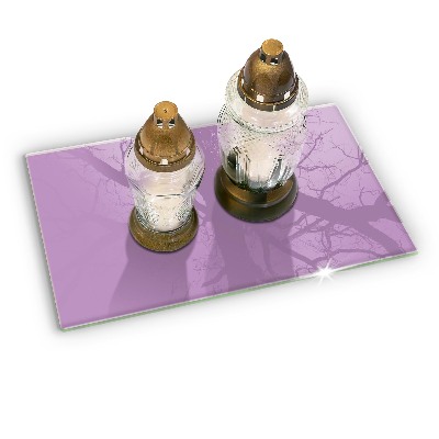 Piatto per candele di colore viola