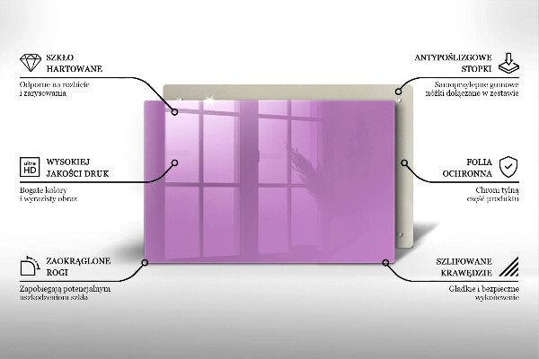 Piatto per candele di colore viola