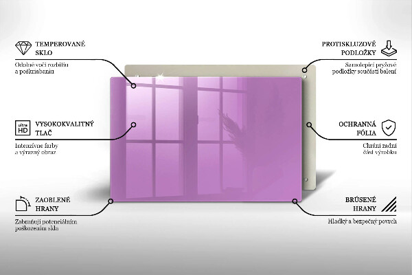 Piatto per candele di colore viola