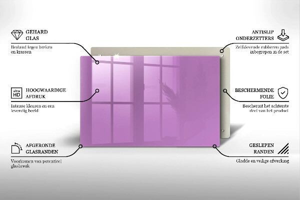 Piatto per candele di colore viola