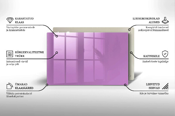 Piatto per candele di colore viola