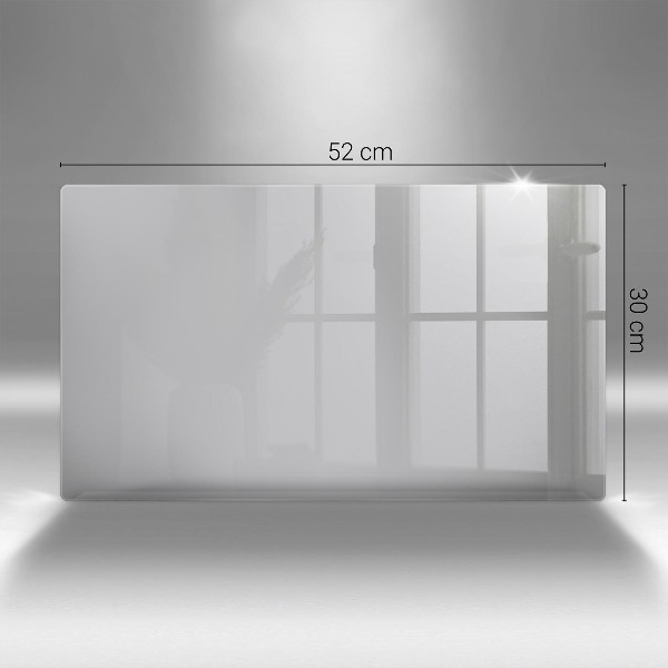 Piastra in vetro per candele tombali in colore grigio