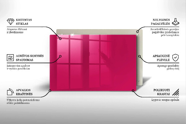 Piatto per candele di colore rosa