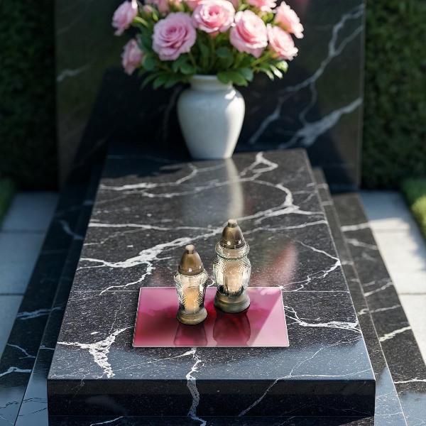 Piatto per candele di colore rosa