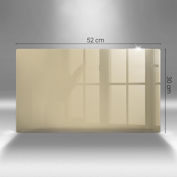 Piastra in vetro per candele tombali di colore beige