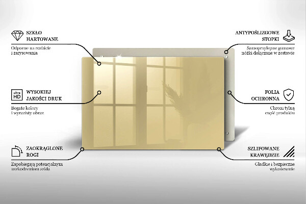 Piastra in vetro per candele tombali di colore beige