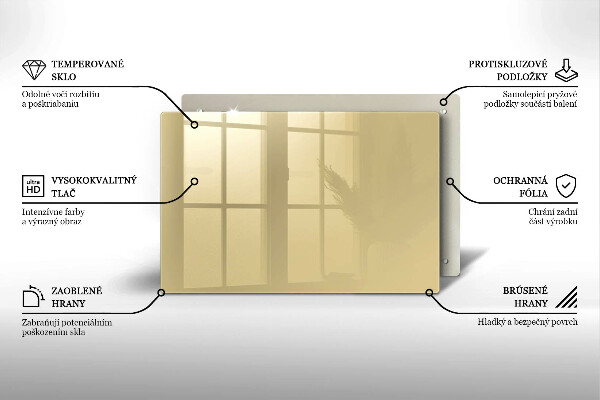 Piastra in vetro per candele tombali di colore beige