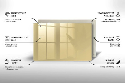 Piastra in vetro per candele tombali di colore beige