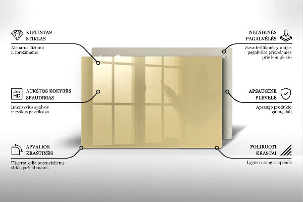 Piastra in vetro per candele tombali di colore beige