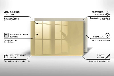 Piastra in vetro per candele tombali di colore beige