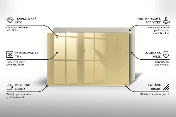 Piastra in vetro per candele tombali di colore beige