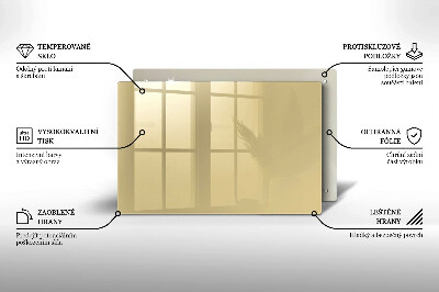 Piastra in vetro per candele tombali di colore beige