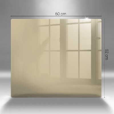 Piastra in vetro per candele tombali di colore beige