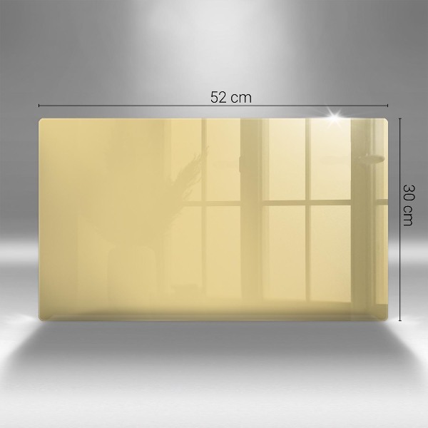 Piatto per candele di colore giallo