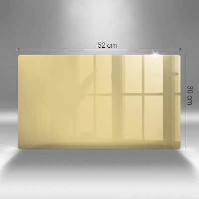 Piatto per candele di colore giallo