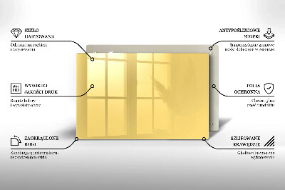Piatto per candele di colore giallo