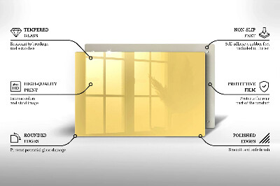 Piatto per candele di colore giallo