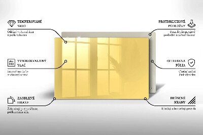 Piatto per candele di colore giallo