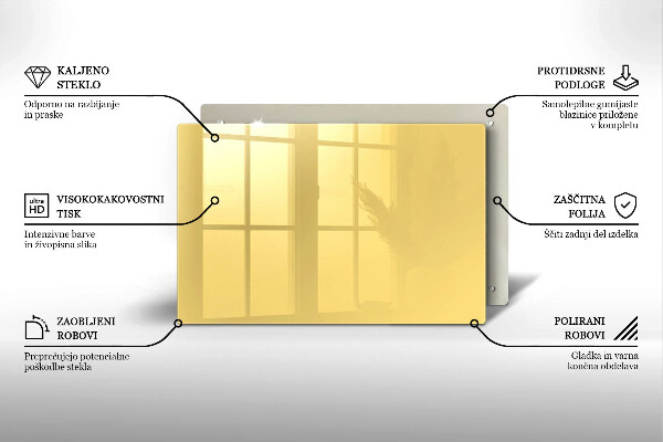Piatto per candele di colore giallo