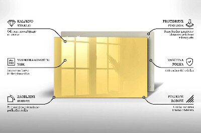Piatto per candele di colore giallo