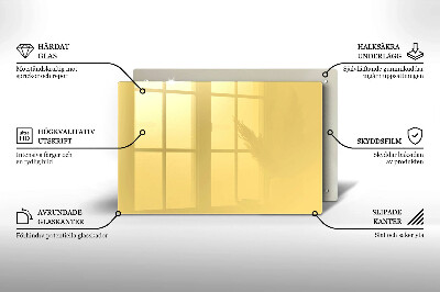 Piatto per candele di colore giallo