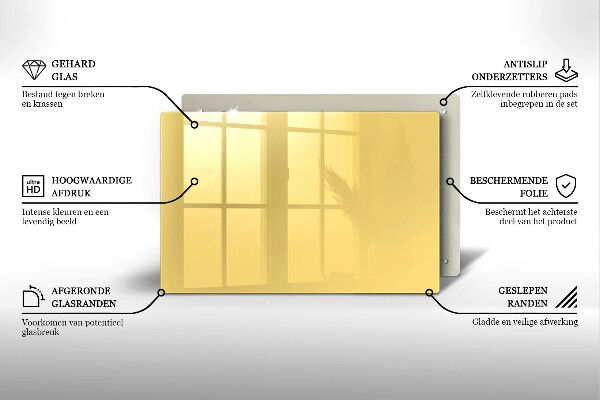 Piatto per candele di colore giallo