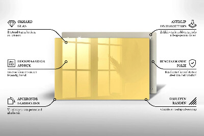 Piatto per candele di colore giallo