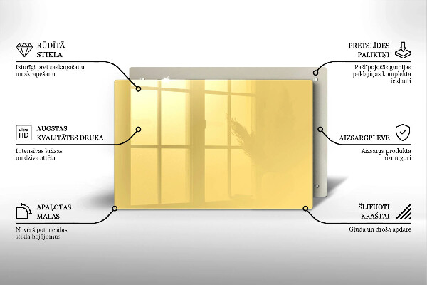 Piatto per candele di colore giallo