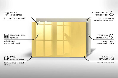 Piatto per candele di colore giallo