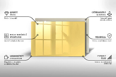Piatto per candele di colore giallo