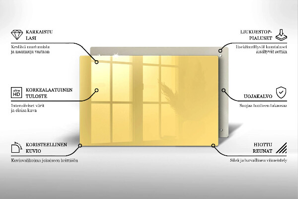 Piatto per candele di colore giallo