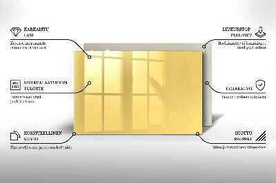 Piatto per candele di colore giallo