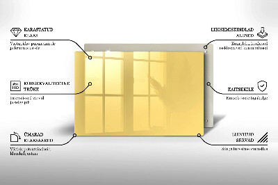 Piatto per candele di colore giallo