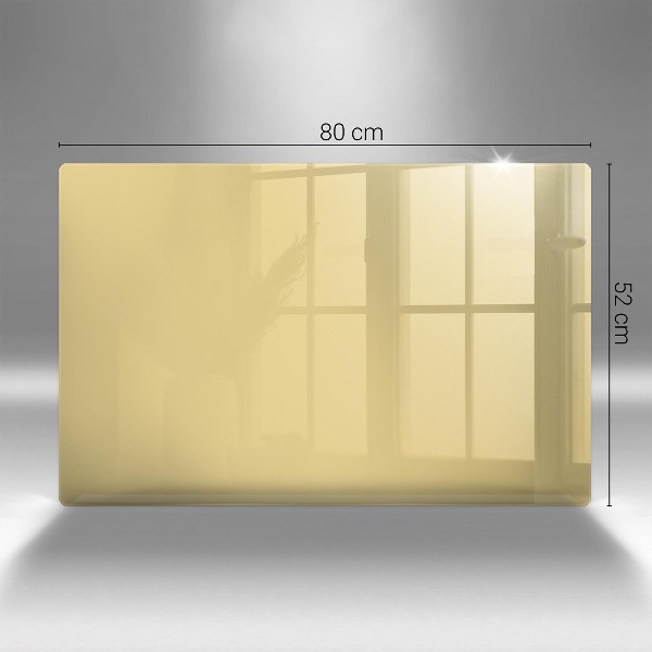 Piatto per candele di colore giallo