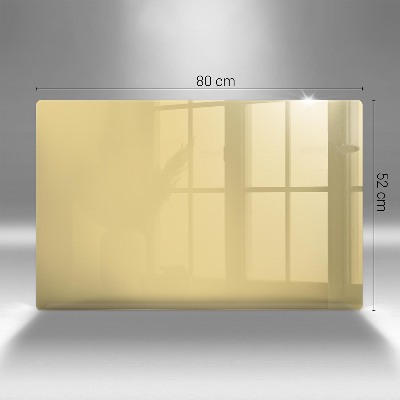 Piatto per candele di colore giallo